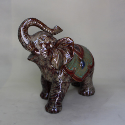 【動(dòng)物工藝品 大象擺件鎮(zhèn)宅吉祥 窯變風(fēng)格 陶瓷窯變大象擺件 XZ6383】?jī)r(jià)格,廠家,圖片,陶瓷工藝品,德化縣友誠(chéng)陶瓷商行-